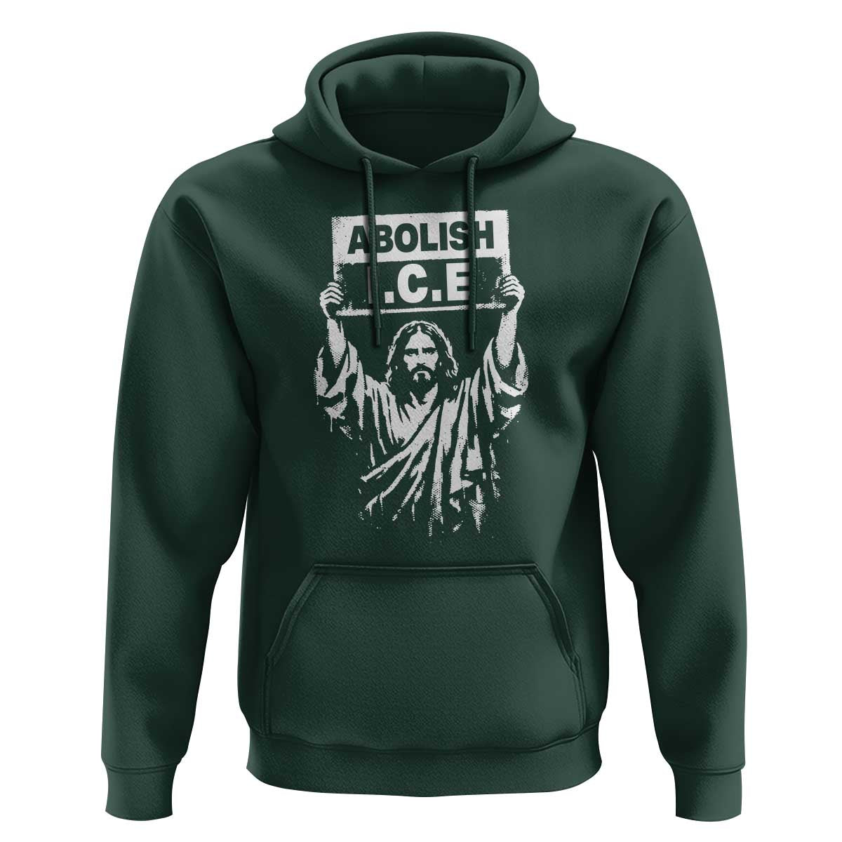 Jesus Abolish Ice Protest Hoodie Religious Faith Justice and Freedom Resistance