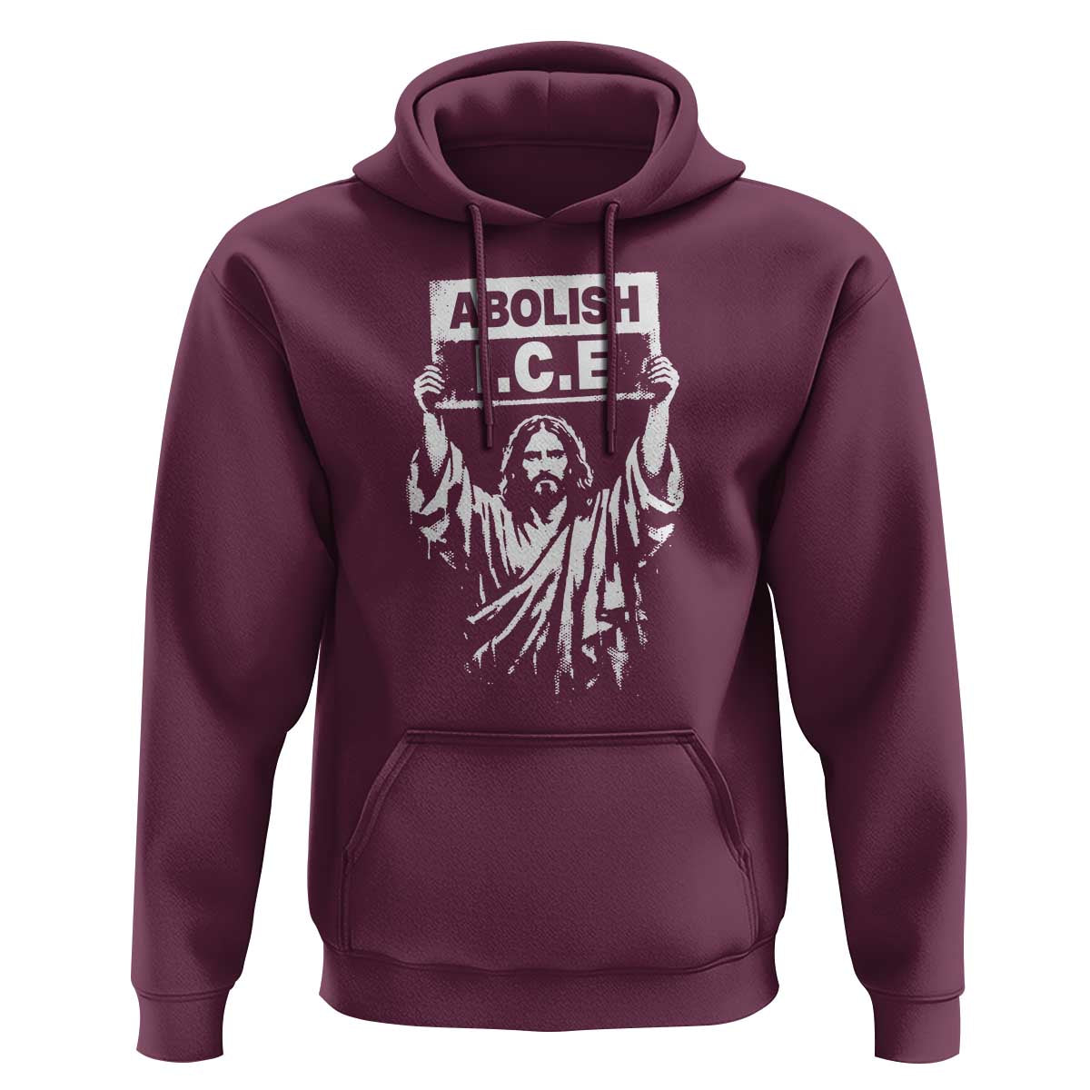 Jesus Abolish Ice Protest Hoodie Religious Faith Justice and Freedom Resistance