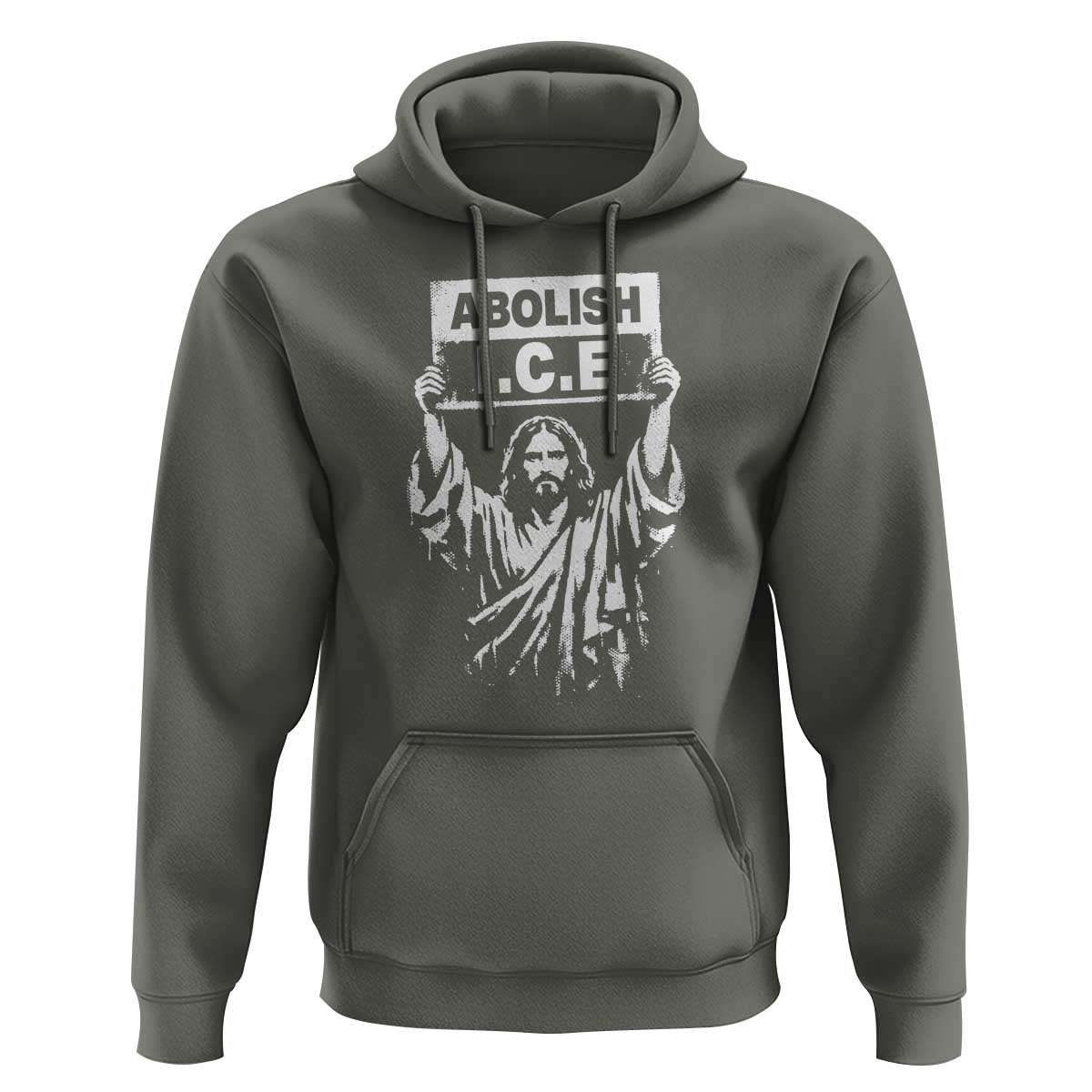 Jesus Abolish Ice Protest Hoodie Religious Faith Justice and Freedom Resistance