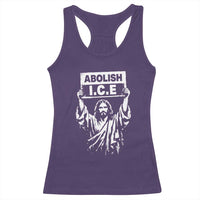 Jesus Abolish Ice Protest Racerback Tank Top Religious Faith Justice and Freedom Resistance