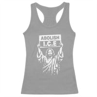 Jesus Abolish Ice Protest Racerback Tank Top Religious Faith Justice and Freedom Resistance