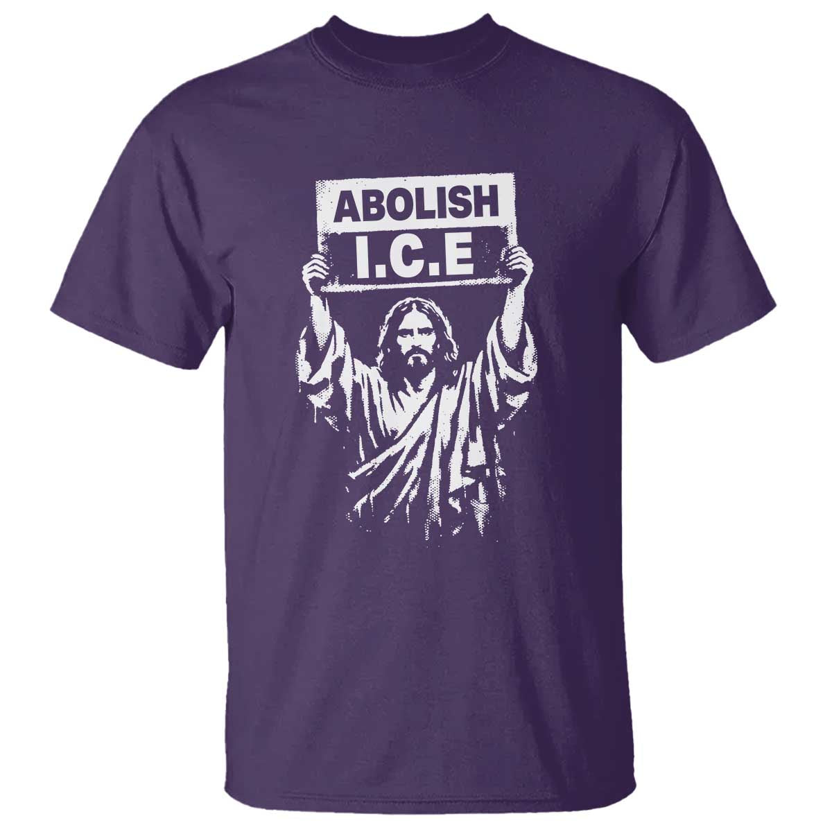 Jesus Abolish Ice Protest T Shirt Religious Faith Justice and Freedom Resistance