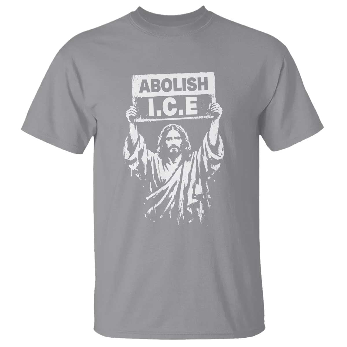 Jesus Abolish Ice Protest T Shirt Religious Faith Justice and Freedom Resistance