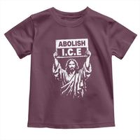 Jesus Abolish Ice Protest Toddler T Shirt Religious Faith Justice and Freedom Resistance