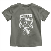 Jesus Abolish Ice Protest Toddler T Shirt Religious Faith Justice and Freedom Resistance