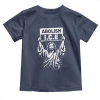 Jesus Abolish Ice Protest Toddler T Shirt Religious Faith Justice and Freedom Resistance