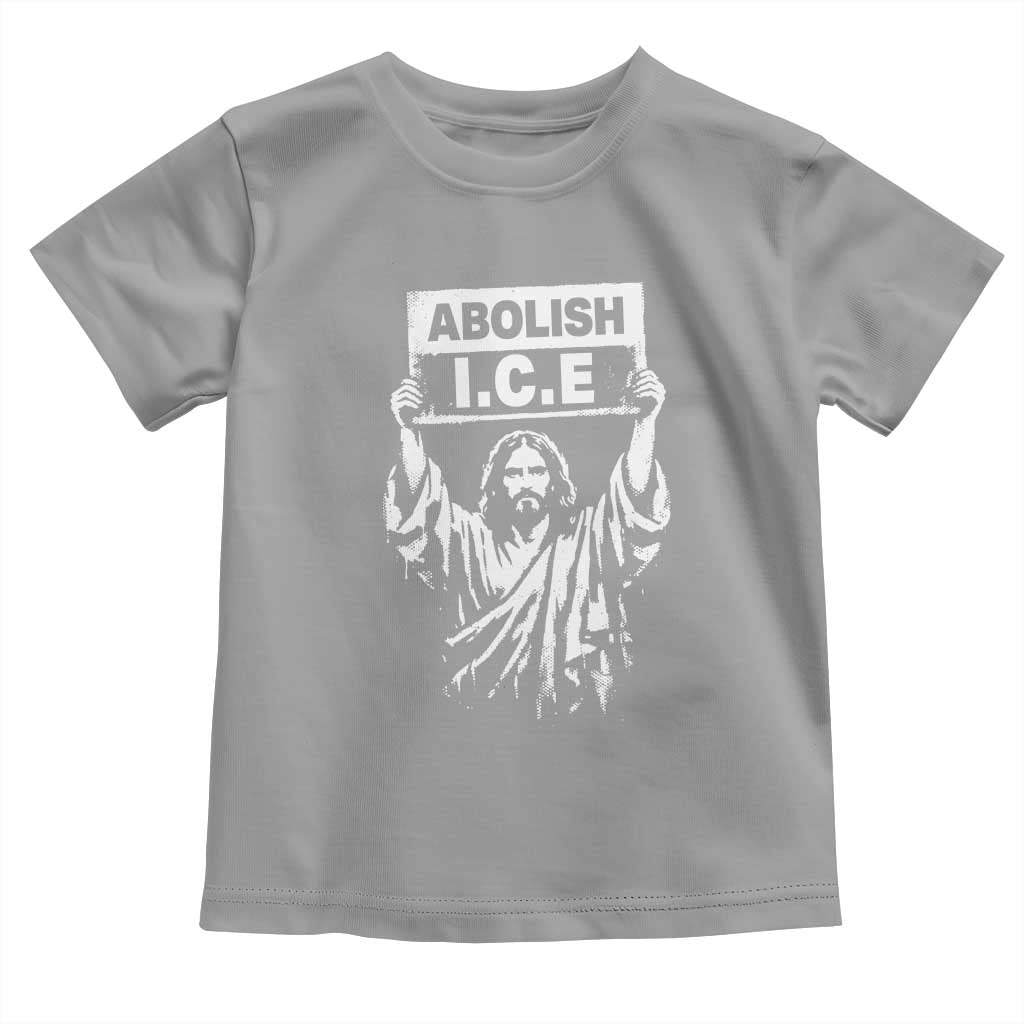 Jesus Abolish Ice Protest Toddler T Shirt Religious Faith Justice and Freedom Resistance