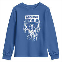 Jesus Abolish Ice Protest Youth Sweatshirt Religious Faith Justice and Freedom Resistance