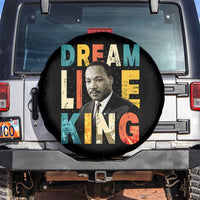 Dream Like King Inspirational MLK Graphic Spare Tire Cover Civil Rights Legacy Tribute