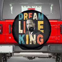 Dream Like King Inspirational MLK Graphic Spare Tire Cover Civil Rights Legacy Tribute
