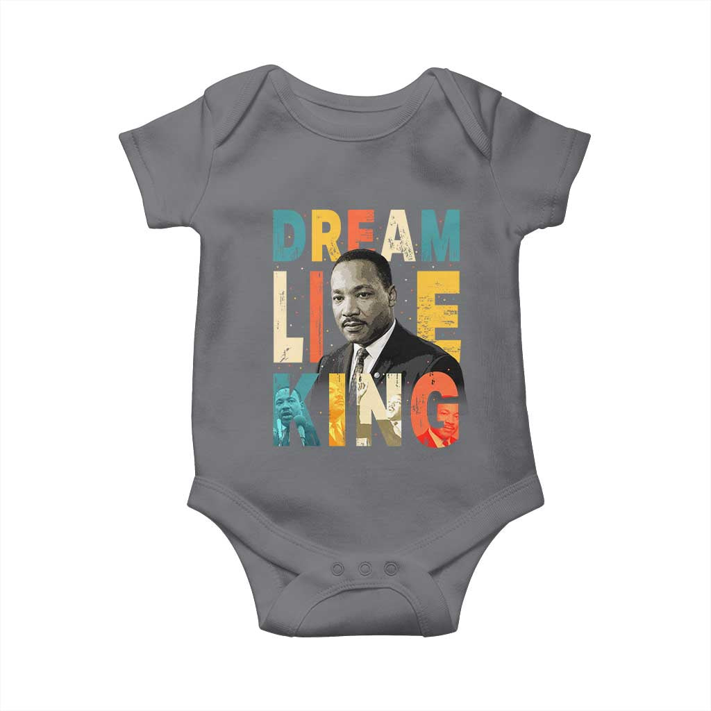 Dream Like King Inspirational MLK Graphic Baby Onesie Civil Rights Legacy Tribute