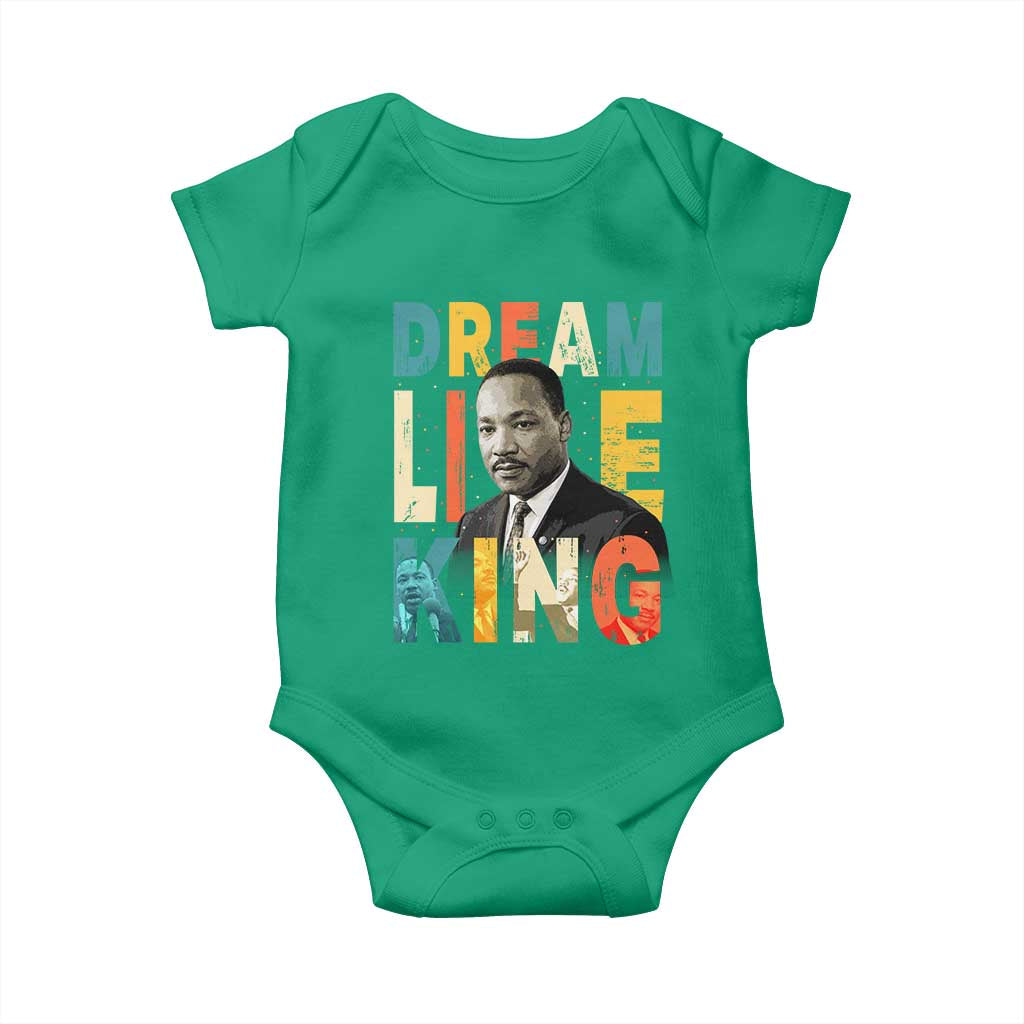 Dream Like King Inspirational MLK Graphic Baby Onesie Civil Rights Legacy Tribute