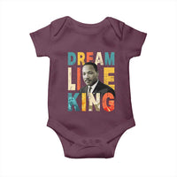 Dream Like King Inspirational MLK Graphic Baby Onesie Civil Rights Legacy Tribute
