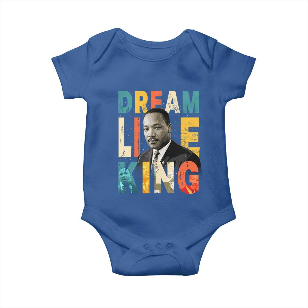 Dream Like King Inspirational MLK Graphic Baby Onesie Civil Rights Legacy Tribute
