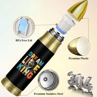Dream Like King Inspirational MLK Graphic Bullet Tumbler Civil Rights Legacy Tribute
