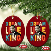 Dream Like King Inspirational MLK Graphic Ceramic Ornament Civil Rights Legacy Tribute