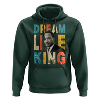 Dream Like King Inspirational MLK Graphic Hoodie Civil Rights Legacy Tribute
