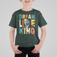 Dream Like King Inspirational MLK Graphic T Shirt For Kid Civil Rights Legacy Tribute