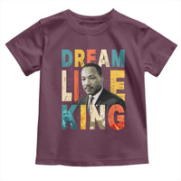 Dream Like King Inspirational MLK Graphic Toddler T Shirt Civil Rights Legacy Tribute