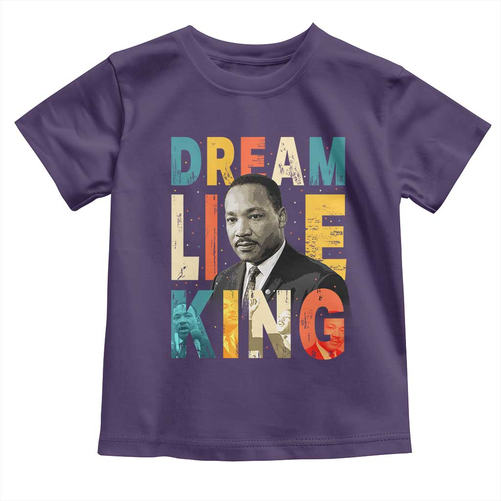 Dream Like King Inspirational MLK Graphic Toddler T Shirt Civil Rights Legacy Tribute