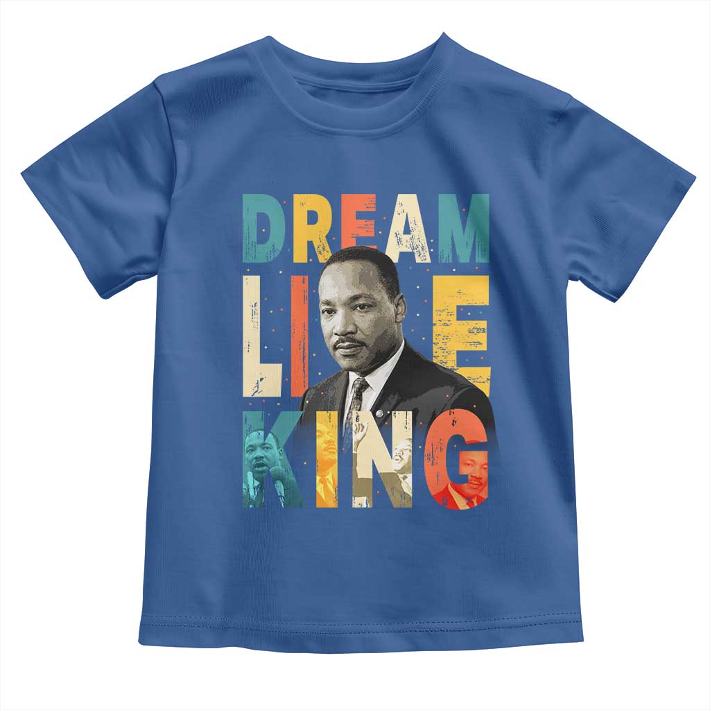 Dream Like King Inspirational MLK Graphic Toddler T Shirt Civil Rights Legacy Tribute