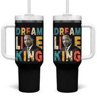 Dream Like King Inspirational MLK Graphic Tumbler With Handle Civil Rights Legacy Tribute