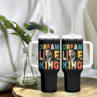 Dream Like King Inspirational MLK Graphic Tumbler With Handle Civil Rights Legacy Tribute