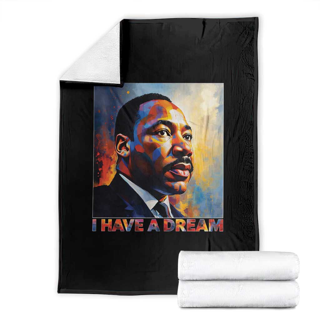 I Have A Dream Inspirational MLK Quotes Throw Blanket Equality and Justice Martin Luther King Tribute