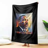 I Have A Dream Inspirational MLK Quotes Throw Blanket Equality and Justice Martin Luther King Tribute