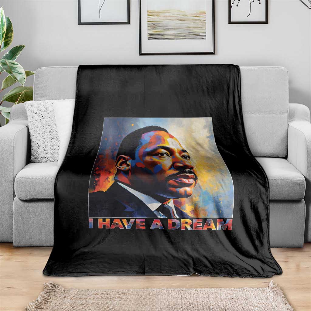 I Have A Dream Inspirational MLK Quotes Throw Blanket Equality and Justice Martin Luther King Tribute