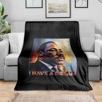 I Have A Dream Inspirational MLK Quotes Throw Blanket Equality and Justice Martin Luther King Tribute