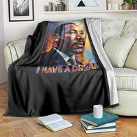 I Have A Dream Inspirational MLK Quotes Throw Blanket Equality and Justice Martin Luther King Tribute
