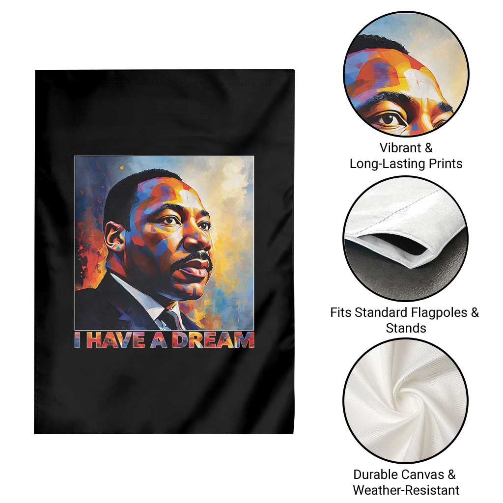 I Have A Dream Inspirational MLK Quotes Garden Flag Equality and Justice Martin Luther King Tribute