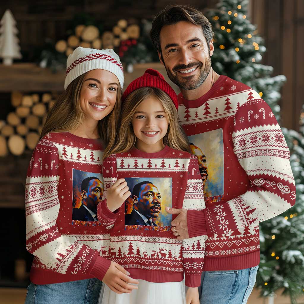 I Have A Dream Inspirational MLK Quotes Ugly Christmas Sweater Equality and Justice Martin Luther King Tribute