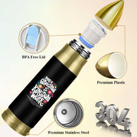 Floral Scripture for Grandmother Bullet Tumbler Being a Grandma is Kingdom Work Christian Faith Inpired