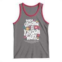 Floral Scripture for Grandmother Tank Top Being a Grandma is Kingdom Work Christian Faith Inpired