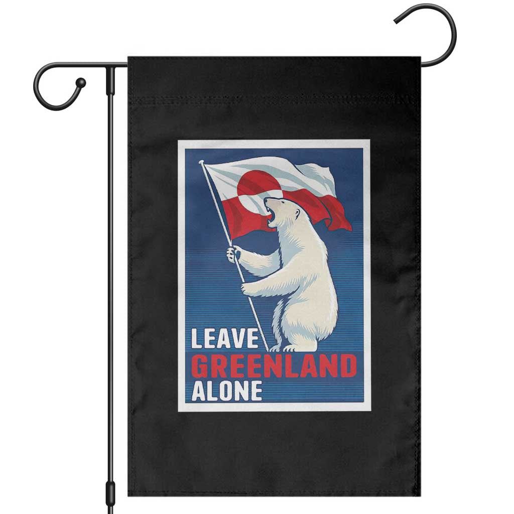 Leave Greenland Alone Polar Bear Resist Garden Flag Vintage Patriotic Propaganda Sovereignty Protest