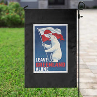 Leave Greenland Alone Polar Bear Resist Garden Flag Vintage Patriotic Propaganda Sovereignty Protest