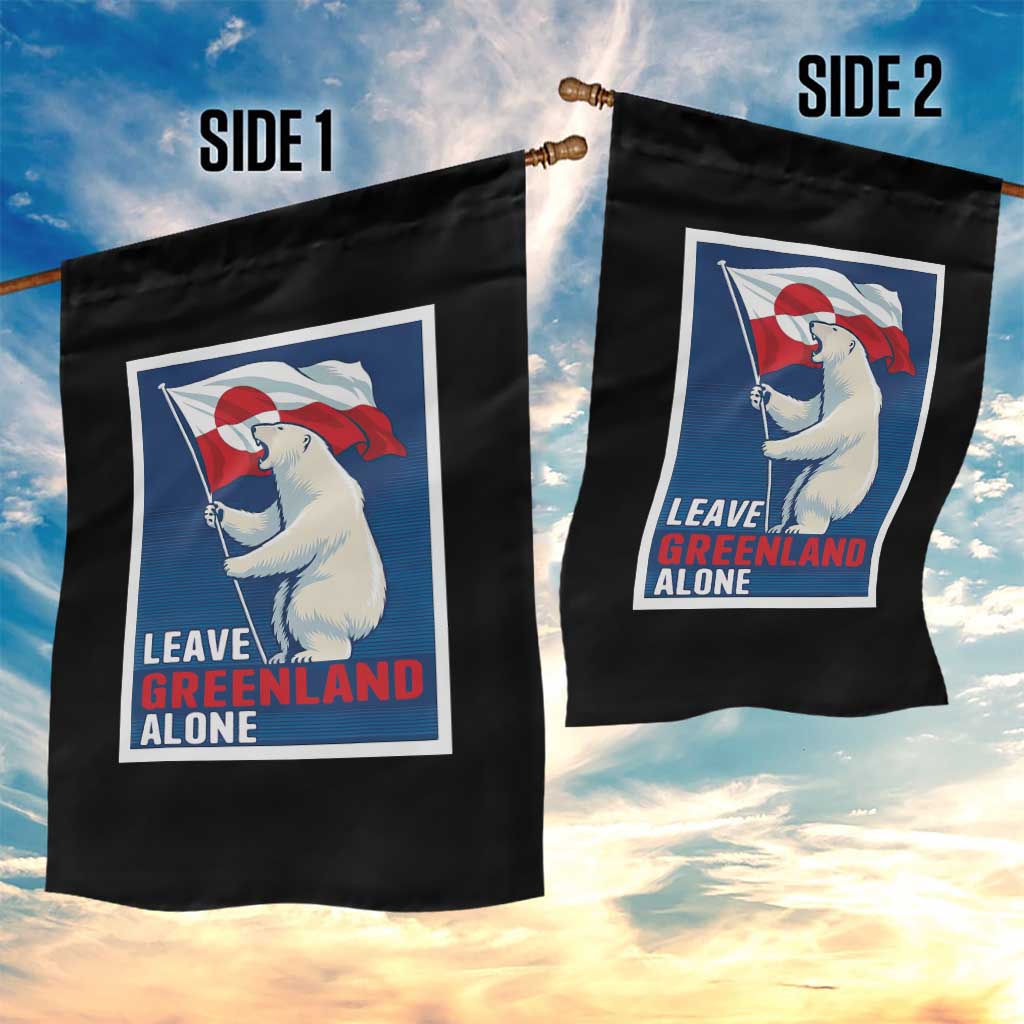 Leave Greenland Alone Polar Bear Resist Garden Flag Vintage Patriotic Propaganda Sovereignty Protest