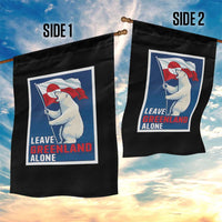 Leave Greenland Alone Polar Bear Resist Garden Flag Vintage Patriotic Propaganda Sovereignty Protest