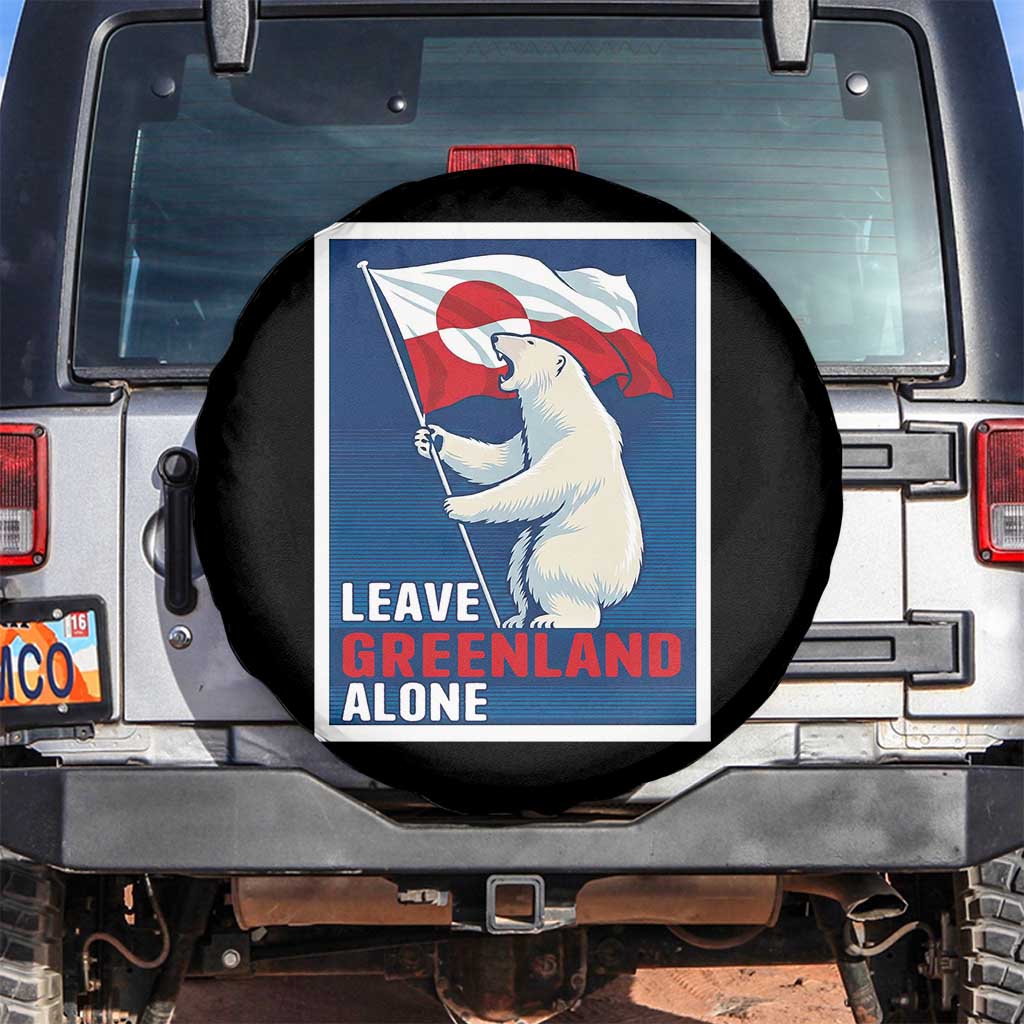 Leave Greenland Alone Polar Bear Resist Spare Tire Cover Vintage Patriotic Propaganda Sovereignty Protest
