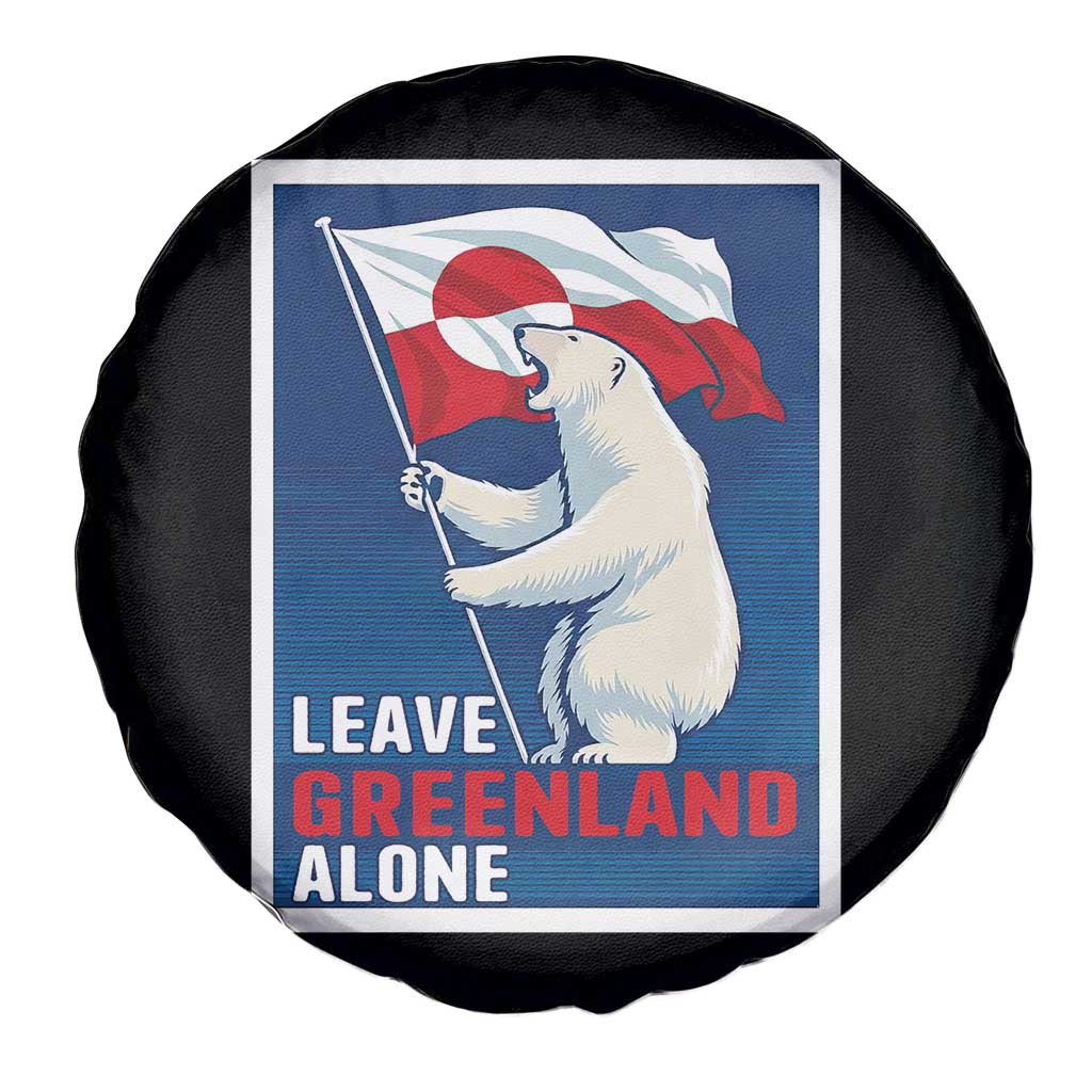 Leave Greenland Alone Polar Bear Resist Spare Tire Cover Vintage Patriotic Propaganda Sovereignty Protest