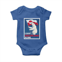 Leave Greenland Alone Polar Bear Resist Baby Onesie Vintage Patriotic Propaganda Sovereignty Protest