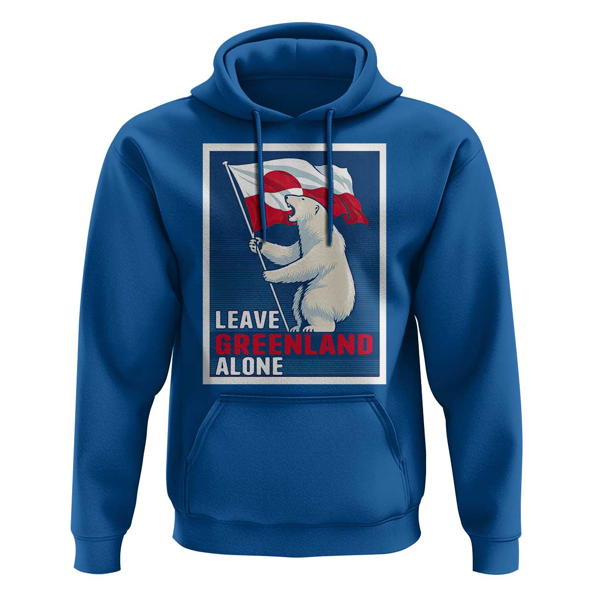 Leave Greenland Alone Polar Bear Resist Hoodie Vintage Patriotic Propaganda Sovereignty Protest