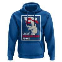 Leave Greenland Alone Polar Bear Resist Hoodie Vintage Patriotic Propaganda Sovereignty Protest