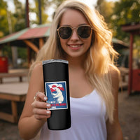 Leave Greenland Alone Polar Bear Resist Skinny Tumbler Vintage Patriotic Propaganda Sovereignty Protest