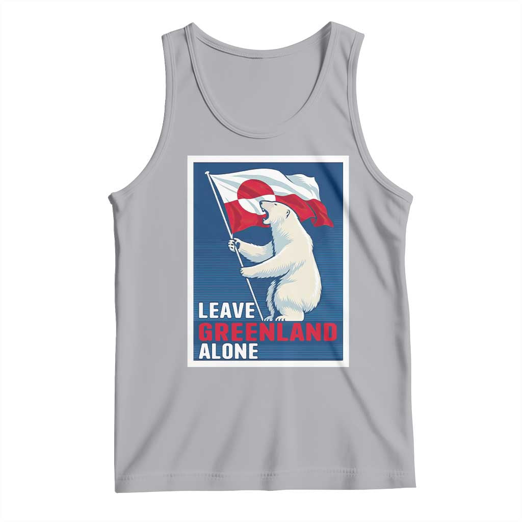 Leave Greenland Alone Polar Bear Resist Tank Top Vintage Patriotic Propaganda Sovereignty Protest
