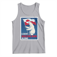 Leave Greenland Alone Polar Bear Resist Tank Top Vintage Patriotic Propaganda Sovereignty Protest