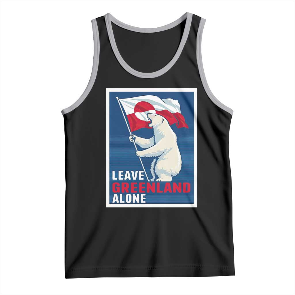 Leave Greenland Alone Polar Bear Resist Tank Top Vintage Patriotic Propaganda Sovereignty Protest