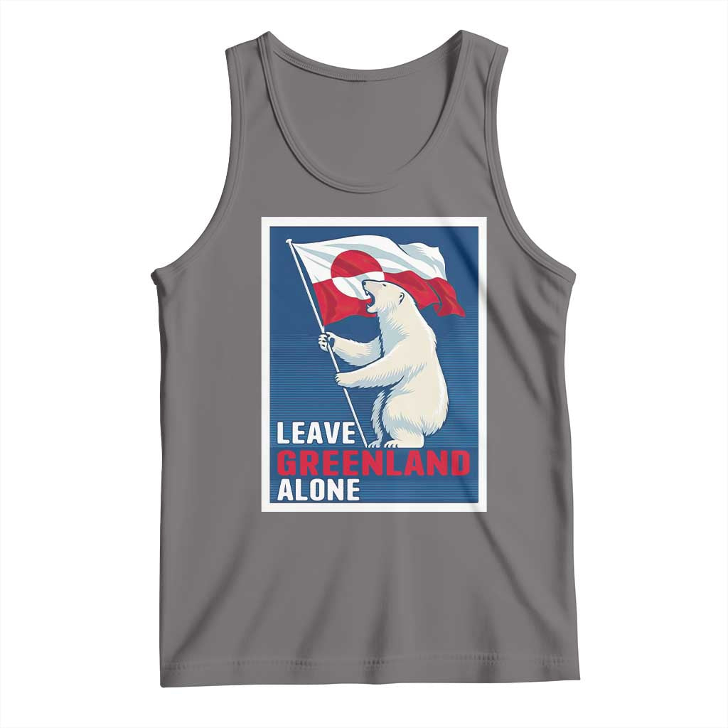 Leave Greenland Alone Polar Bear Resist Tank Top Vintage Patriotic Propaganda Sovereignty Protest